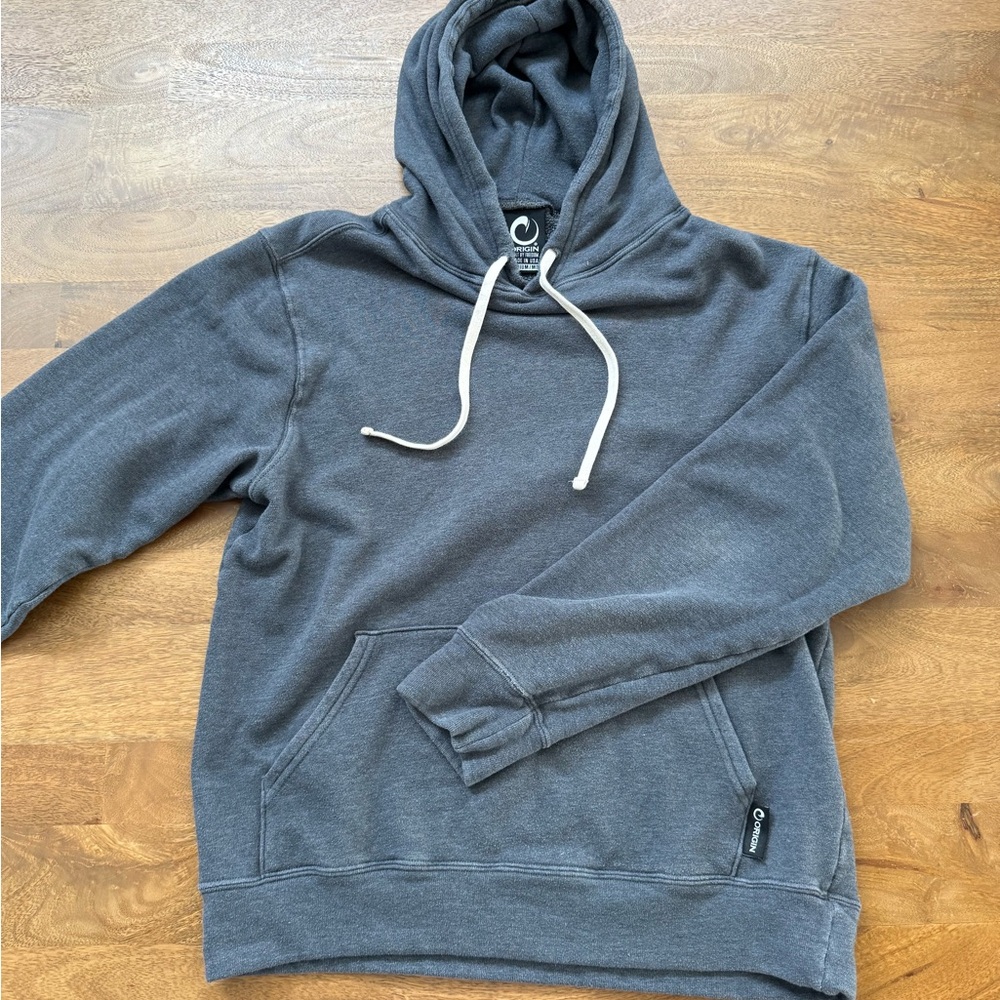 ORIGIN USA Men's Charcoal Blue Hoodie Sweater